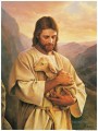 Jesus Carrying A Lost Lamb Religiosen Christentum